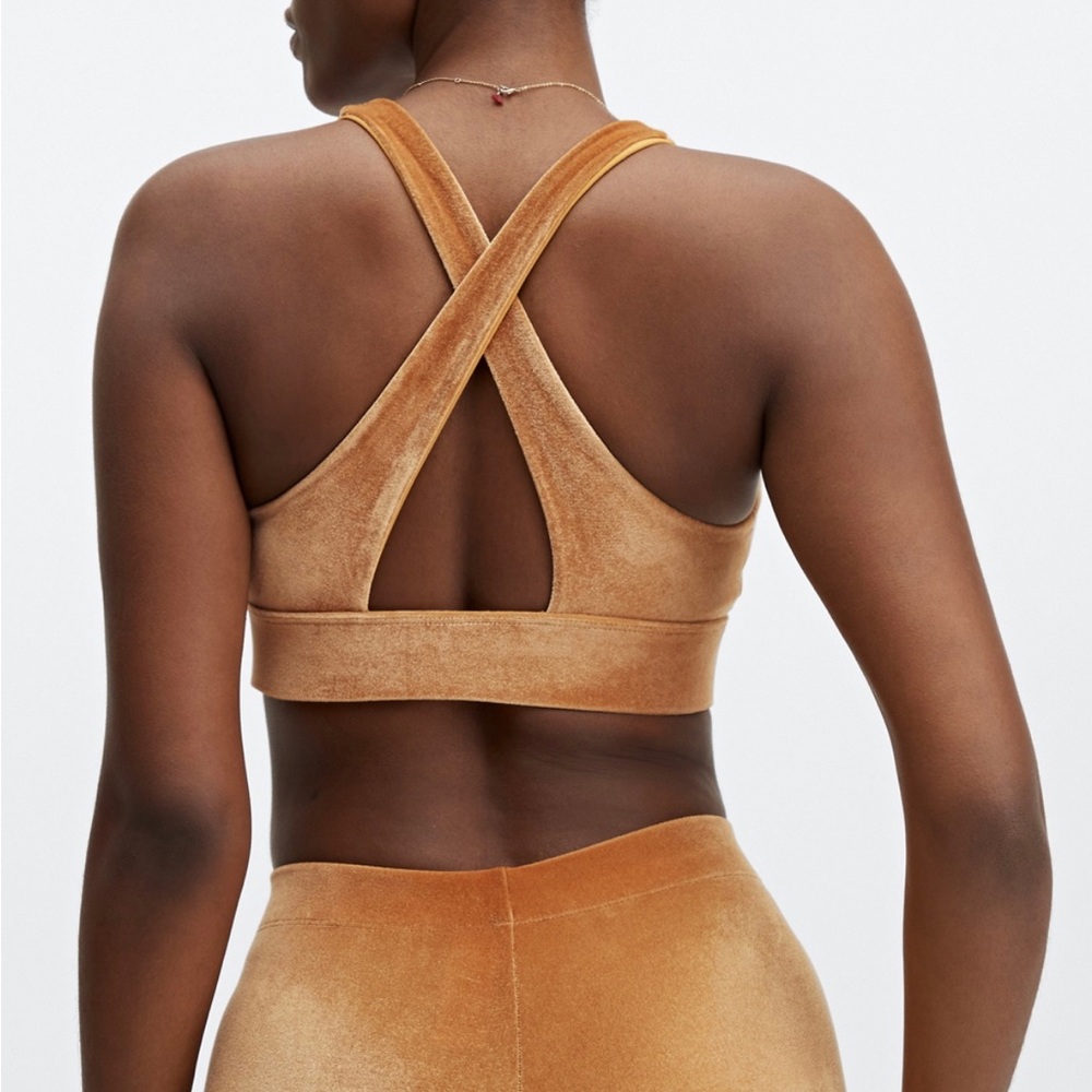 Fabletics 2 Piece set (Leggings & Bra) Velour Set Size Small